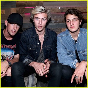 Lucky Blue Smith & Anwar Hadid Hit Nylon's Young Hollywood Party Together