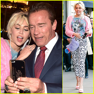 Miley Cyrus Makes a Snapchat Video with Ex Patrick Schwarzenegger's Dad
