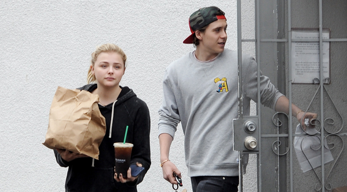 Chloe Grace Moretz & Brooklyn Beckham Arrive To Zinque Cafe Before Going On  A Jog 6.30.16 