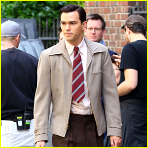 Nicholas Hoult Continues Filming New Movie 'Rebel in the Rye'