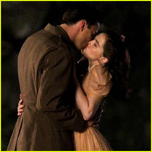 Nicholas Hoult Kisses Zoey Deutch on 'Rebel in the Rye' Set