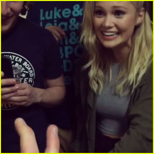 Collins Key Freaks Olivia Holt Out With Amazing Trick - Watch Here!