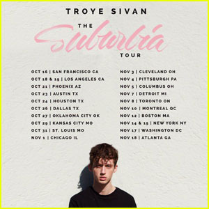 Troye Sivan Announces The Suburbia Tour - See the Dates Here!