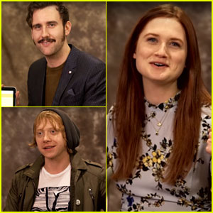 Rupert Grint, Bonnie Wright & Matthew Lewis Get Sorted At Pottermore