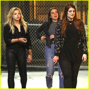 Chloe Moretz Hangs With Meghan Trainor After Her 'Jimmy Kimmel Live' Performance