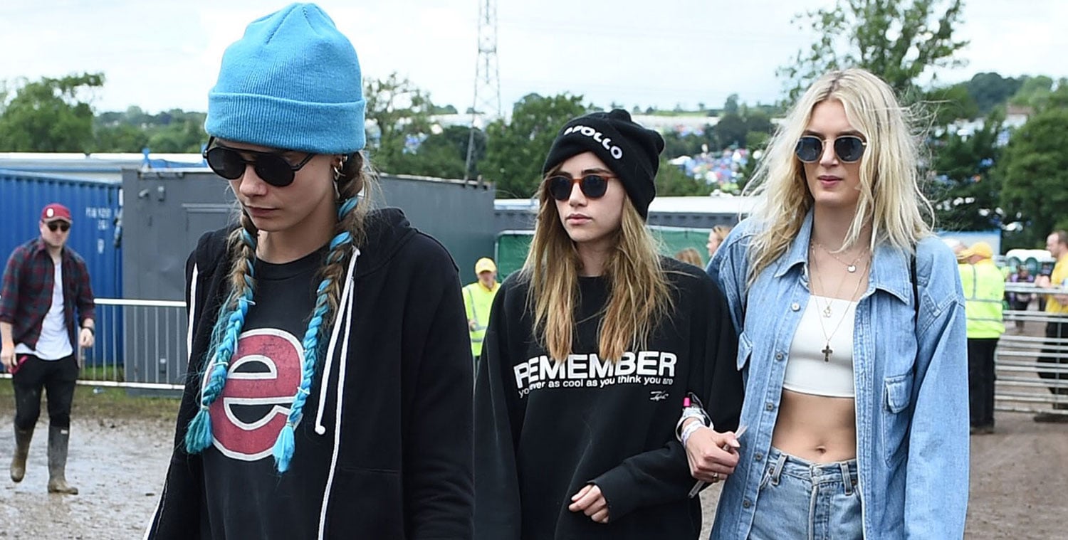 Cara Delevingne Hits Up Glastonbury Festival with Suki Waterhouse!