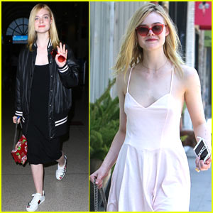 Elle Fanning Flashes A Smile While Out In LA