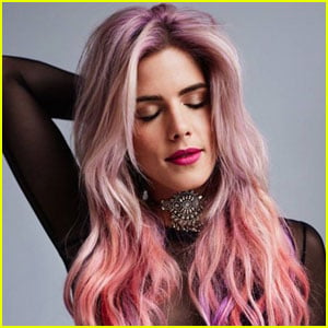 Emily Bett Rickards Rocks Pink Hair for 'Mane Addicts'