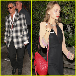 Lily-Rose Depp Grabs Dinner With Dad Johnny Depp