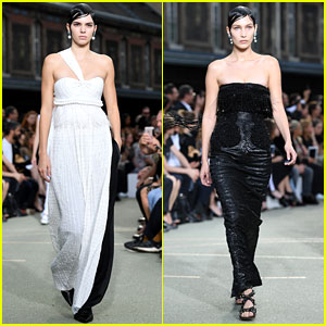 Kendall Jenner & Bella Hadid Have Matching Hair for Givenchy Show