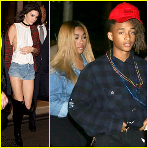 Kendall Jenner Attends Givenchy After-Party with Jaden Smith