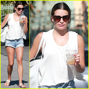 Lea Michele Gets In Girl Time at the Spa