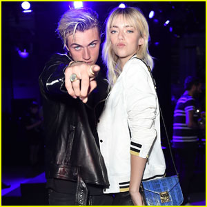 Lucky Blue & Pyper America Sit Front Row at London Fashion Show