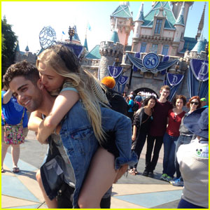 Max Ehrich & Veronica Dunne Pack on the PDA at Disneyland!