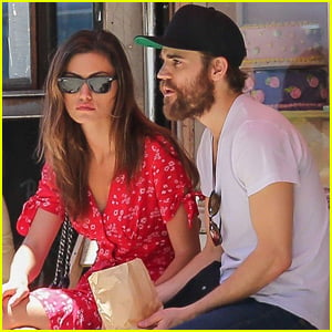 Paul Wesley & Phoebe Tonkin Have a Day Out in NYC