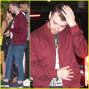 Sam Smith Enjoys Night Out With Friends