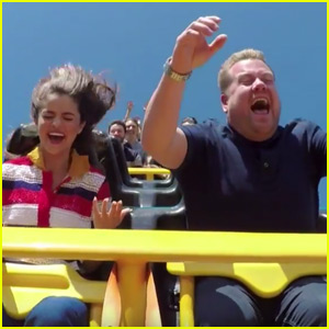 Selena Gomez & James Corden Lip Sync on a Roller Coaster for 'Carpool Karaoke'