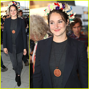 Shailene Woodley Rocks Flower Crown at Climate Change Documentary Event