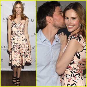 Torrance Coombs & Alyssa Campanella Couple Up at Summer Dinner party
