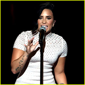 Demi Lovato Sings 'Confident,' Speaks About Mental Illness at DNC (Video)