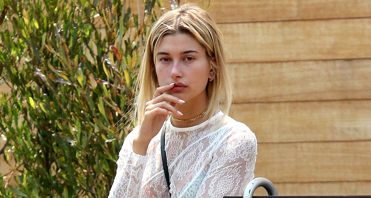 Hailey Baldwin & Kylie Jenner Beat the Heat in the Pool
