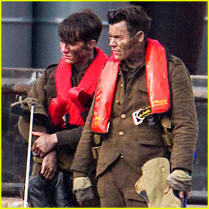 Harry Styles Gets Covered in Mud While Filming 'Dunkirk'