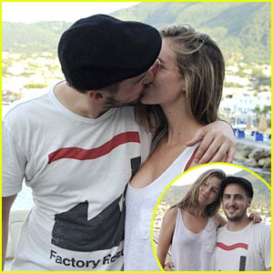 Kendall Schmidt Kisses Girlfriend Micaela Von Turkovich in Ischia