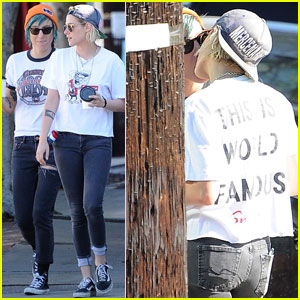 Kristen Stewart & Alicia Cargile Share a Kiss While Out in LA