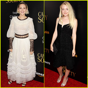 Kristen Stewart & Dakota Fanning Reunite at 'Cafe Society' Premiere