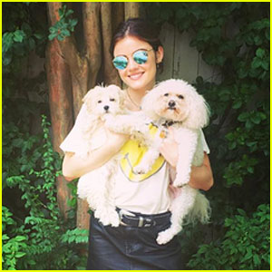 Lucy Hale Takes Family Photo with Her Sons (Her Dogs!)