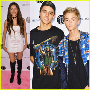 Madison Beer Checks Out BeautyCon with Jack & Jack