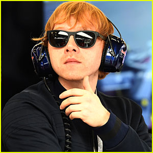 Rupert Grint Hits the Formula One Final Practice at Silverstone