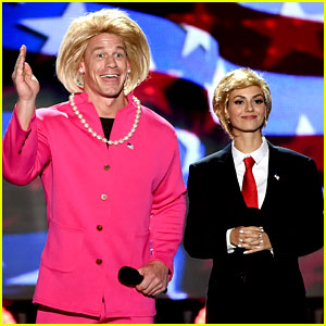 Victoria Justice Spoofs Donald Trump at Teen Choice Awards 2016!
