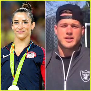 Aly Raisman Says She'll Go on a Date With Raiders Tight End Colton Underwood!