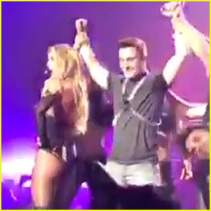 Colton Haynes Dances On Stage with Britney Spears - Watch Now!