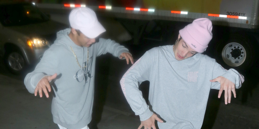 Cameron Dallas & Aaron Carpenter Get Silly Outside ArcLight Cinemas