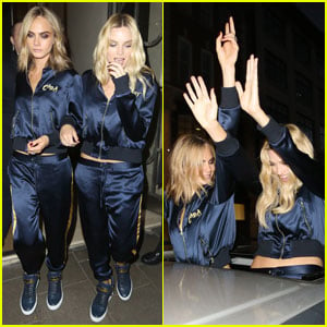 Cara Delevingne Wears Matching Tracksuits With 'Suicide Squad' Co-Star Margot Robbie!