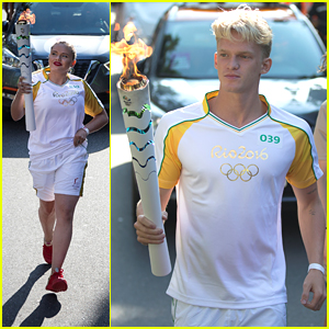 Cody Simpson Runs Olympic Torch Relay with Sister Alli in Rio