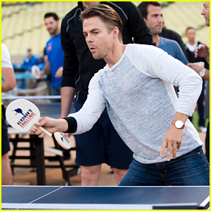Derek Hough Plays Ping Pong For Kershaw's Challenge