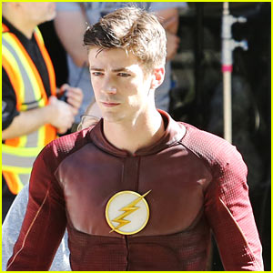 Grant Gustin Suits up for 'The Flash' Season Three!