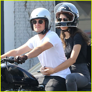 Josh Hutcherson & Girlfriend Claudia Traisac Enjoy a Motorycle Ride Around Hollywood