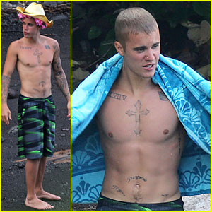 Justin Bieber Goes Shirtless on Vacation in Hawaii!
