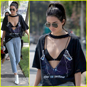 Kendall Jenner Relies On Jimmy Kimmel To Keep Her Safe in Her New Neighborhood