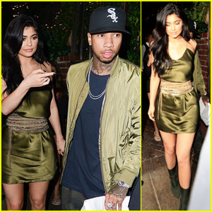 Kylie Jenner Continues Her Birthday Celebration With Tyga at Dinner Date