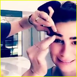 Lea Michele Gets Her Lips & Brows Waxed in Snapchat Videos!