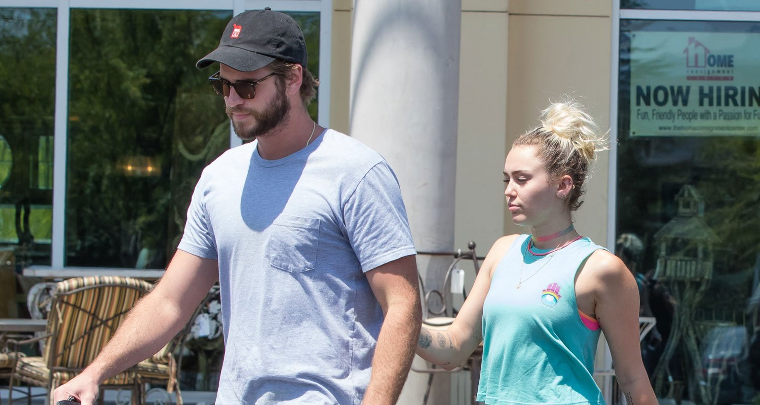 Miley Cyrus & Liam Hemsworth Couple Up For Lunch Date Liam Hemsworth