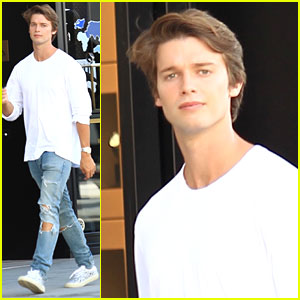 Patrick Schwarzenegger Poses with His Pup for National Dog Day