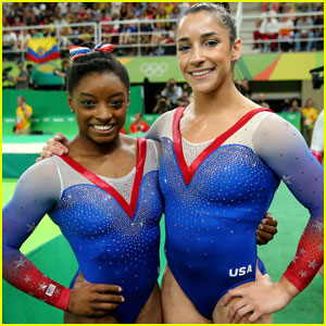 Simone Biles & Aly Raisman Take the Top Spots During Gymnastics Floor Exercise