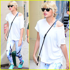 Taylor Swift Gets in a Workout After Ex Taylor Launter Opens Up About Their Relationship