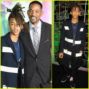 Jaden Smith Supports His Dad Will at 'Suicide Squad' Premiere